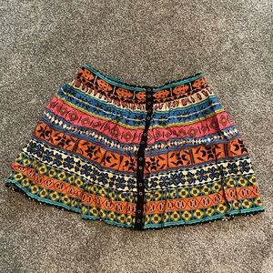 Colorful mini skirt